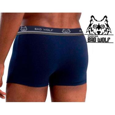 Imagem de Kit 10 unid Cuecas Boxer Bad Wolf - Microfibra Alta Qualidade, Lisa e 