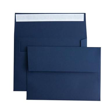 Imagem de PONATIA 50 envelopes 12 x 17 cm, envelopes A7 autoselados para casamentos, cartões de convite, fotos, cartões postais, cartões de felicitações, chá de bebê, formatura, cartões de presente de Natal