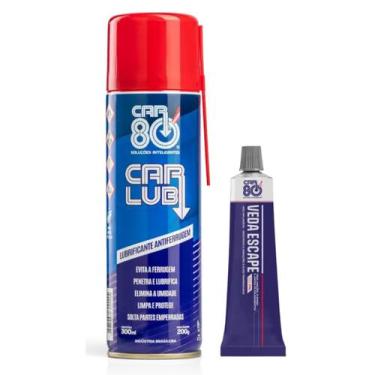 Imagem de Kit Spray Desengripante E Veda Escape Escapamento Car80