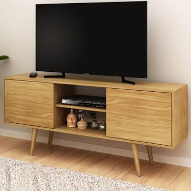 Imagem de Rack para TV Até 65 Polegadas 2 Portas 1 Prateleira Natural R1464 - Te