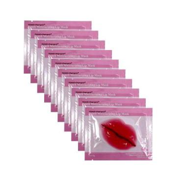 Imagem de Máscara labial de colágeno Jakuva 30PCS para lábios secos rosa pêssego