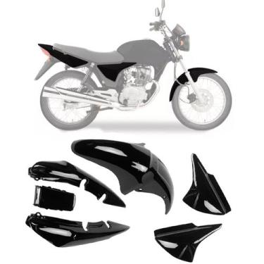 Imagem de Kit Carenagem Pintadas Paralama Rabeta Tampas Titan 150 ano 2004 a 200