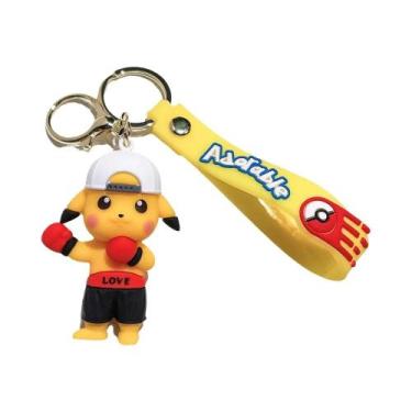 Imagem de Pikachu Charmander Psyduck Pokemon Chaveiro Anime Action Figure Kawaii