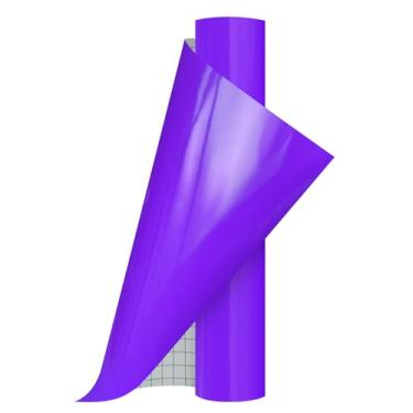 Imagem de Ant Vinil permanente adesivo inteligente compatível com a série Cricut Explore and Maker sem tapetes de corte, crie projetos DIY, decalques, adesivos e mais (roxo, 33 cm x 1,5 m)