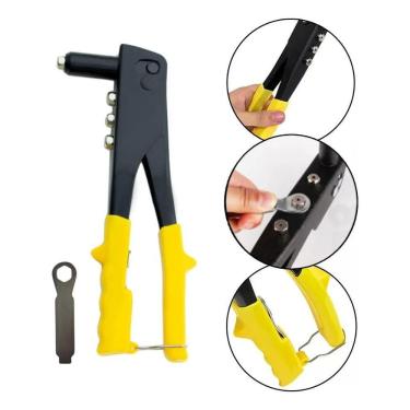 Imagem de 2X Alicate Rebitador Rebitadeira Manual Rebites 2.4 3.2 4.0