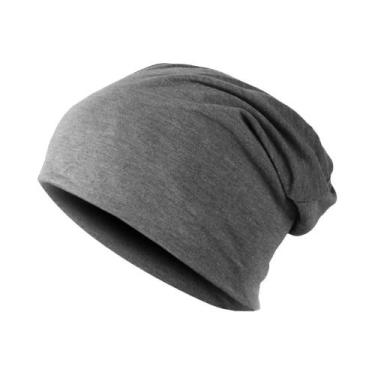 Imagem de Gorro Masculino Liso Folgado Estilo Hip Hop Para Outono E Primavera, M