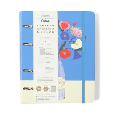 Imagem de CADERNO CRIATIVO ARGOLADO OFFICE DUO DOCE FLORADA PAUTADO & PONTADO A5 GARRAFA