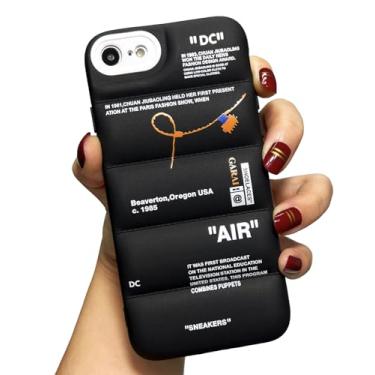 Imagem de GaraiCkeey Capa de telefone de silicone acolchoada da marca de calçados esportivos para iPhone 7/8 de 4,7 polegadas, tênis Ins Classic Cool Label Pattern Soft TPU Capa protetora de corpo inteiro para