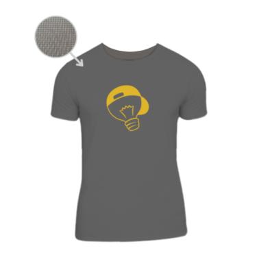 Imagem de Camiseta Dry Fit Dos Rosa Manga Curta Cinza Ícones Leozin