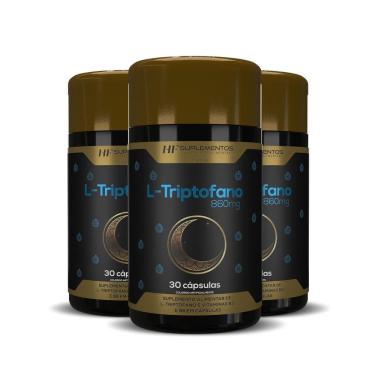 Imagem de 3X L-Triptofano Com Maracuja 860Mg 30Caps Hf Suplementos