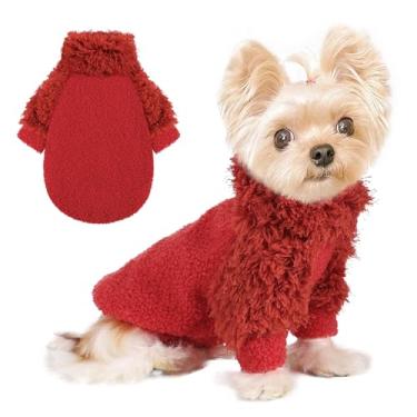 Imagem de Suéter clássico para cães, chihuahua, roupas para cães pequenos, meninas, meninos, casaco de lã macia para cães pequenos, roupas de gato, roupas macias para cães e gatos