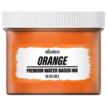 Imagem de Tinta de impressão de tela Ecotex laranja (236 ml) - Tinta de tecido laranja à base de água, tinta para tela de seda - Screen Print Direct, feita nos EUA