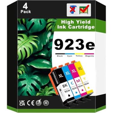 Imagem de Pacote combo de cartuchos de tinta 923e 923 XL de alto rendimento compatível com 923e conjunto de cartuchos de tinta magenta preto ciano amarelo para impressora OfficeJet Pro 8135e 8135e 8139e 8139e