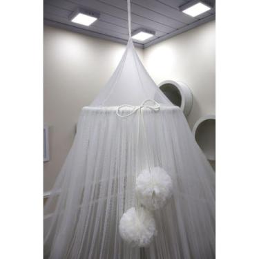 Imagem de Mosquiteiro Tenda 3,10x6,10m - Rede de Proteção com Arco em Respirável para Áreas Internas e Externas (Off White)