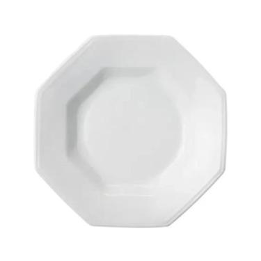 Imagem de Prato Fundo 24cm Linha Prisma Branco Porcelana Schmidt, Branco, 1
