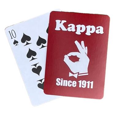 Imagem de Fraternity Gift – Game Cards for New Members, Crossing Gifts, Founders Day, Greek Life, Initiation, Graduation, Decorations (Kappa-1911)