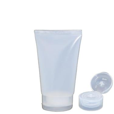 Imagem de Bisnaga Plástica Transparente 30 gramas com tampa Flip Top Transparente (10 unidades)