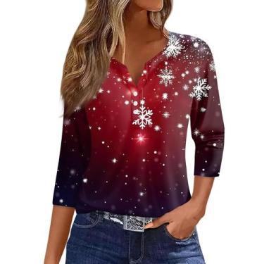 Imagem de Suéteres de Natal feios COTECRAM 2024 com estampa de floco de neve par