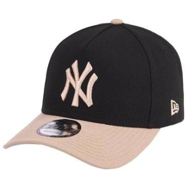 Imagem de Boné New Era 940 A-Frame New York Yankees Black Camel 2T-Masculino