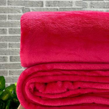 Imagem de Cobertor Casal Toque De Seda Flannel Liso Vermelho
