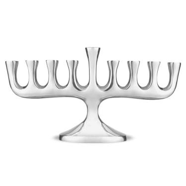 Imagem de Zion Judaica deslumbrante menorá elegante para Hanukkah vela tradicional altamente polida e óleo Chanukiah clássico Chanukah Minorah