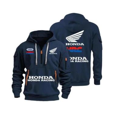 Imagem de Moletom Masculino De Outono Inverno Com Múltiplos Bolsos E Zíper, Roup