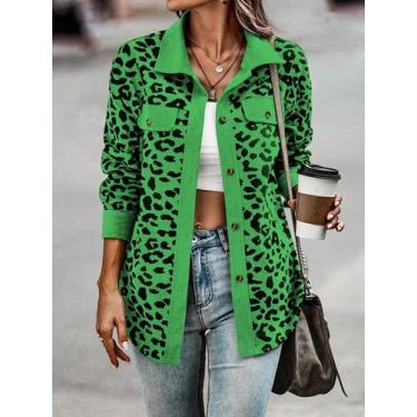 Imagem de Jaqueta Bomber Elegante Feminina Com Estampa De Leopardo, Estilo Casua