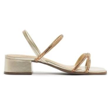Imagem de Sandália Salto Bloco Pedrarias Lançamento Anacapri-Feminino