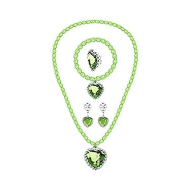 Imagem de Conjunto De Joias De Princesa Para Meninas Elsa Sofia Belle Colar Puls