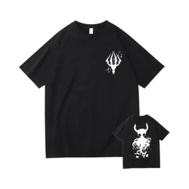Imagem de Camiseta Casual Unissex Hollow Knight Darkside Com Estampa Dupla Face,