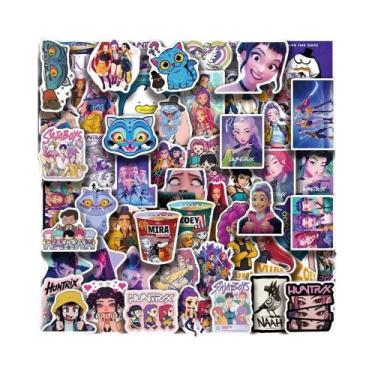 Imagem de Adesivos Kawaii À Prova d'Água De Demon Hunters KPop Para Capas De Tel