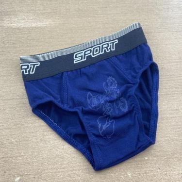 Imagem de Cueca Infantil de Viscolycra Cor:Azul MarinhoTamanho:P - Saulo Lingeri