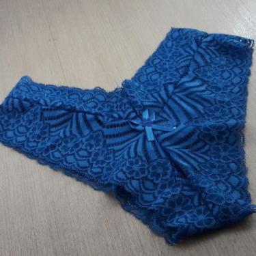 Imagem de Calcinha Rendada Cor:Azul AtalaiaTamanho:GG - De Prazer, Azul Atalaia,