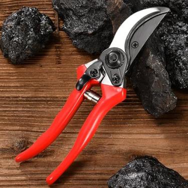 Imagem de 1 tesoura de poda profissional de 20 cm, tesouras de podar árvores de aço de alto carbono, tesouras de podar manuais, tesouras de jardim, tesouras para jardim, tesouras de bonsai, podadoras