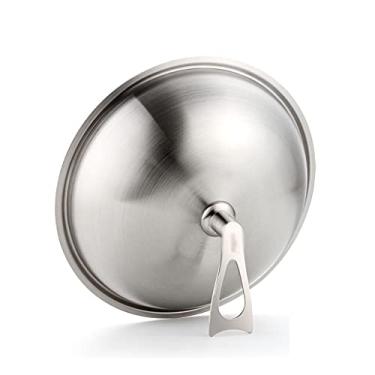 Imagem de Conjuntos de utensílios de cozinha peças de panelas de cozinha tampa universal de aço inoxidável espesso tampa e tampa de frigideira wok doméstica (tamanho: 30 cm)