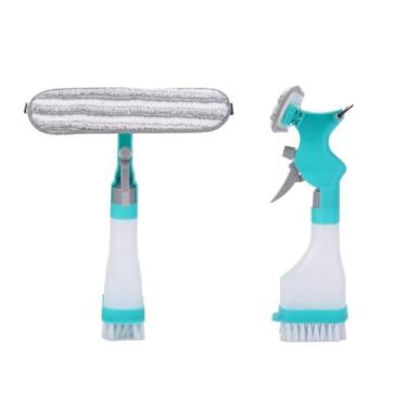 Imagem de Mop Rodo Spray 4 em 1 com Borrifador, Microfibra, 250ml, Limpeza Multifuncional para Vidros Janelas Espelhos e Pisos