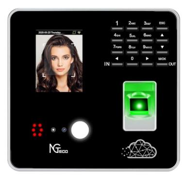 Imagem de NGTeco Cloud Time Clock, Upgraded TC1 Remote Control 2.4GHz WiFi Time Card Machine for Small Business with Software & App for iOS/Android, Includes 5 RFID Cards No Monthly Fees