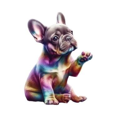 Imagem de Kit De Pintura Em Diamante De Bulldog Francês 5D DIY Bordado De Cão Ar