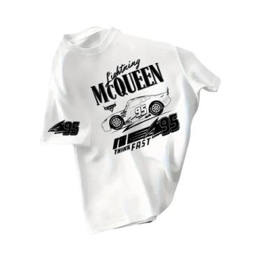 Imagem de Camiseta Casual Respirável Adulto Lightning McQueen 95 Racing Com Esta