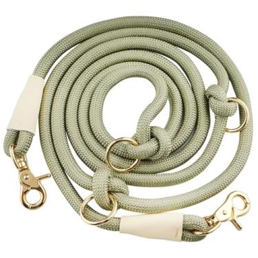 Imagem de Coleira multifuncional de nylon de 2,6 m, com as mãos livres, para corrida, cães pequenos, médios e grandes, coleira de cintura para passear com o cachorro, guia transversal ajustável sobre o ombro