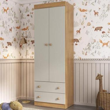 Imagem de Guarda-roupa Infantil 62cm 2 Portas e 2 Gavetas Encanto Multimóveis MP