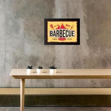 Imagem de Quadro Placa Vintage Churrasco - Barbecue 33X24Cm - Quadros On-Line