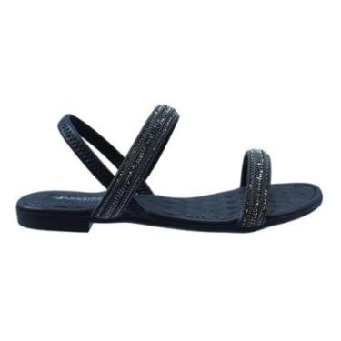 Imagem de Sandália Rasteira Feminina Mississipi com Strass MB284-Feminino