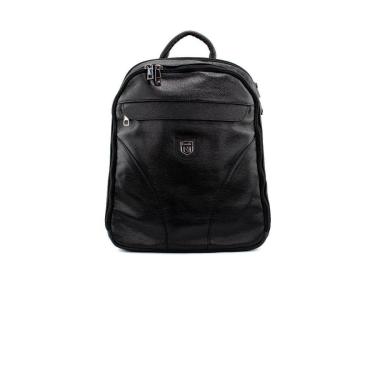 Imagem de Mochila Masculina Couribi Porta Notebook Couro Preto-Masculino
