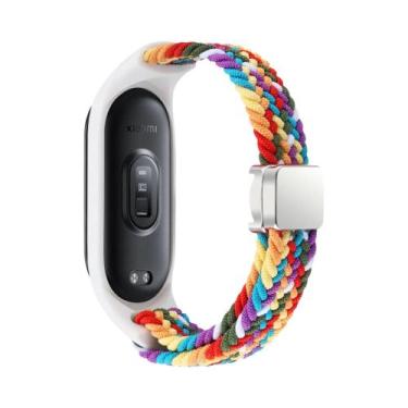 Imagem de Pulseira De Nylon Trançada Com Fecho Magnético Para Xiaomi Mi Band 9 8