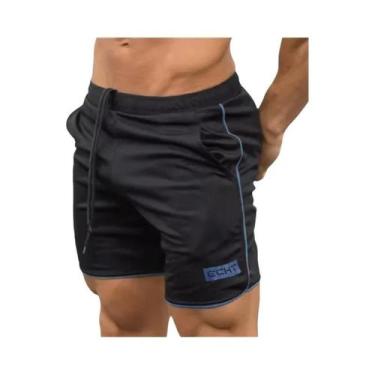 Imagem de Shorts De Corrida Masculinos De Secagem Rápida Em Tecido Mesh Para Ver