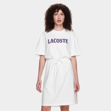 Imagem de Vestido Lacoste Casual Feminino, Branco, G