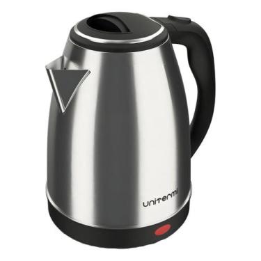 Imagem de Chaleira Elétrica 1,8L Unitermi Aço Inox Original Quente Jarra 110V