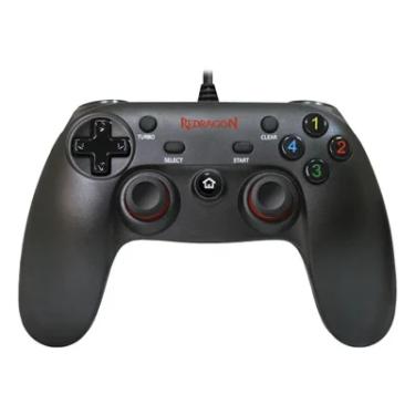 Imagem de Controle, Redragon, Saturn, Pc/ps3, Preto Fosco/vermelho, G807