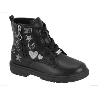 Imagem de Bota Infantil Molekinha Coturno Tratorada Conforto 2164142, 29, Preto